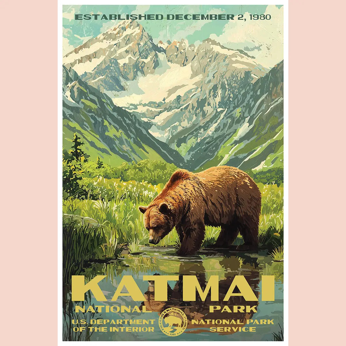 Katmai National Park Poster