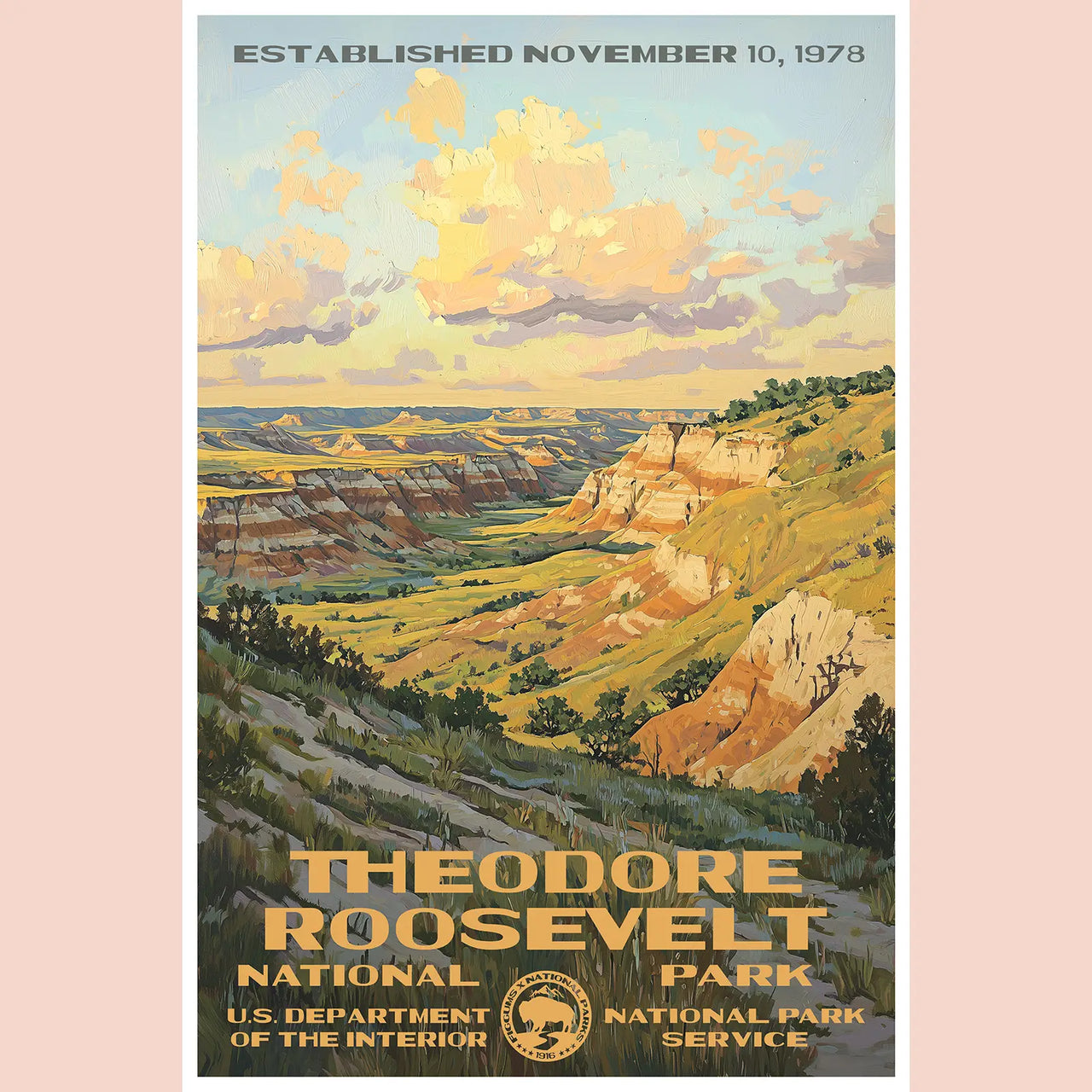 Theodore Roosevelt National Park Poster